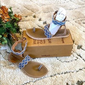 Laidback London Rumi Ankle Strap Leather Sandal